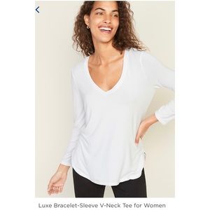 Luxe 3/4 sleeve v-neck